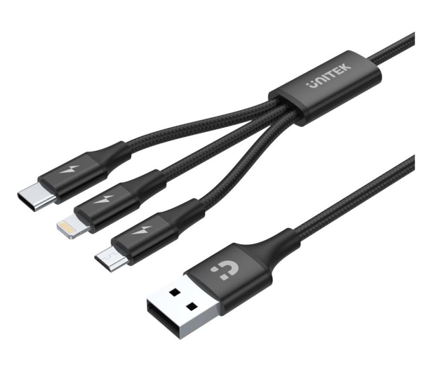 UNITEK do ładowania USB 3.0 - Lightning, USB-C, micro USB C14049BK - 587836 - zdjęcie 2